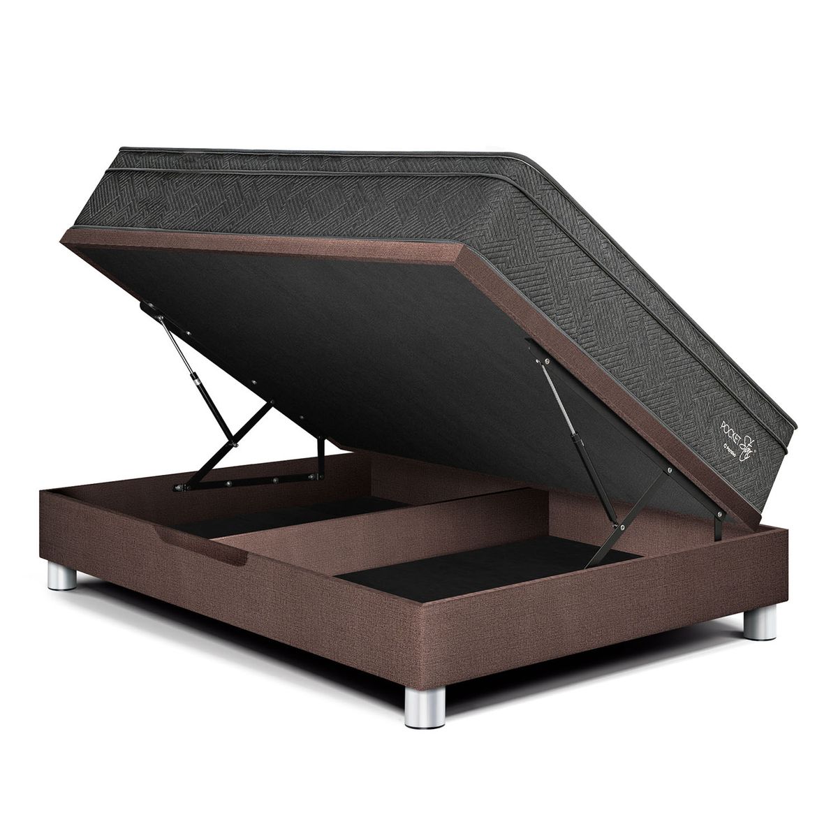 PARAISO - Dormitorio Boxet Pocket Star Loft 2 Plz + 2 Almohadas + 1 Protector