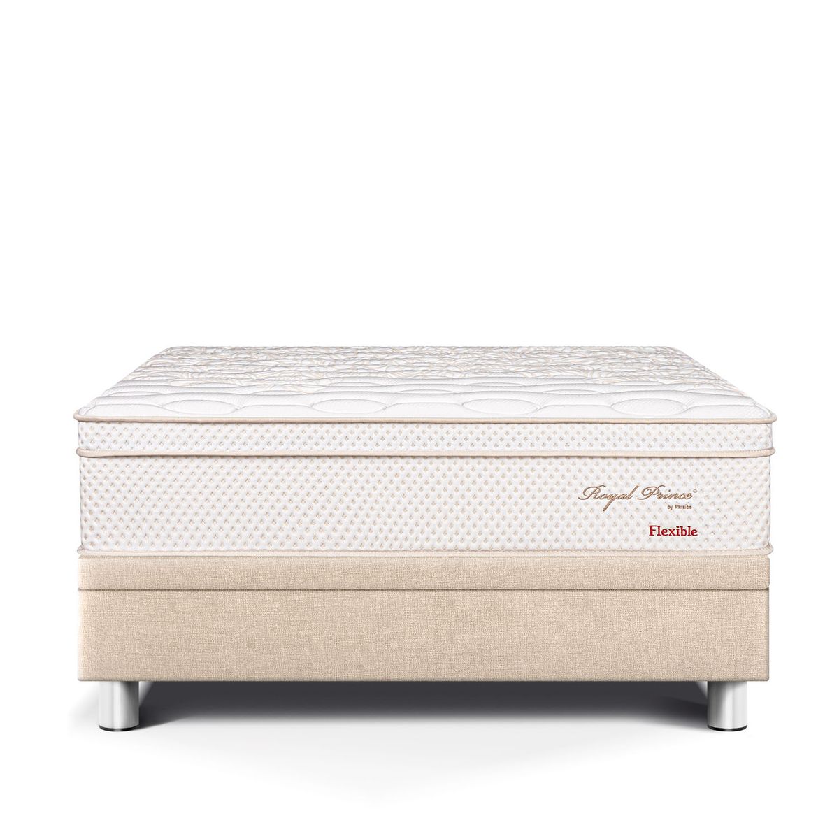 PARAISO - Cama Boxet Royal Prince Flexible 2 Plz + 2 Almohadas Viscoelásticas + 1 Protector