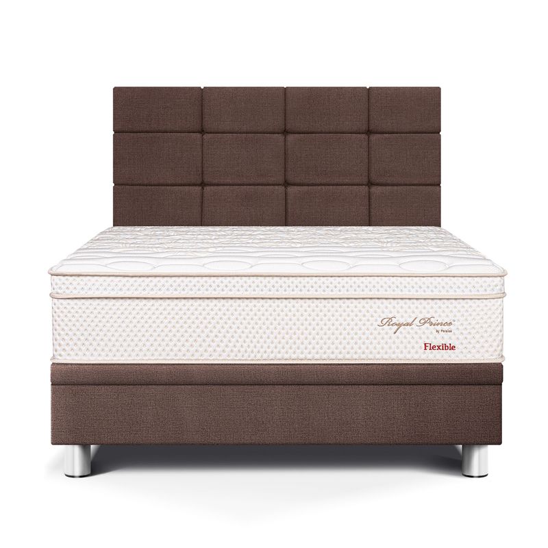 PARAISO - Dormitorio Boxet Royal Prince Flexible Blocks 2 Plz + 2 Almohadas Viscoelásticas + 1 Protector