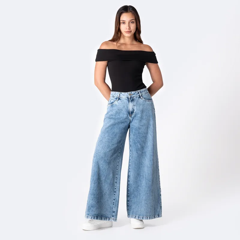 PIONIER - Jean Wide Leg Mujer Pionier