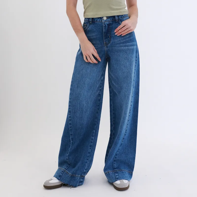 DOO AUSTRALIA - Jean Wide Leg Tiro Alto Mujer Doo Australia