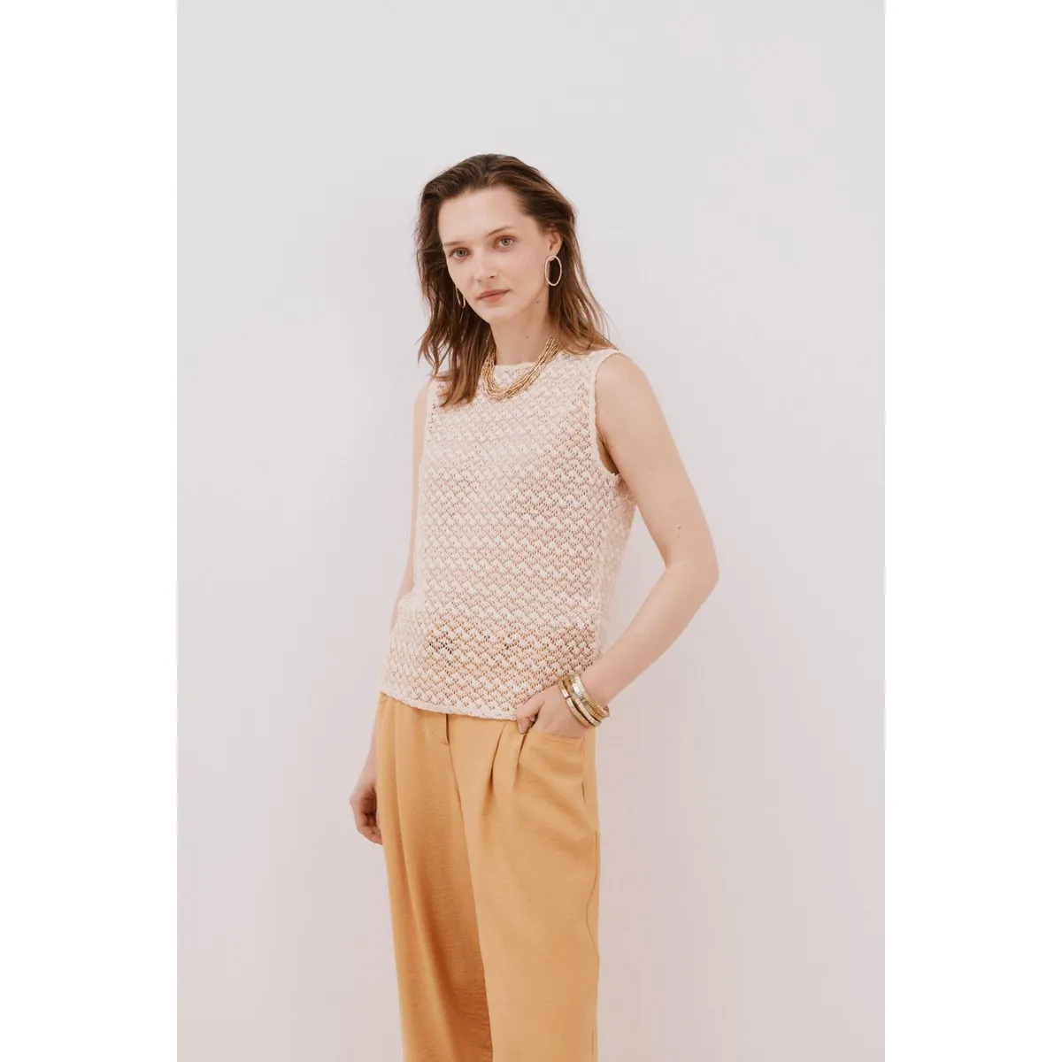 CORTEFIEL - Top Casual Mujer Cortefiel