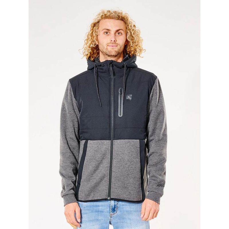 RIP CURL - Polera Fullzipper Algodón Hombre Rip Curl