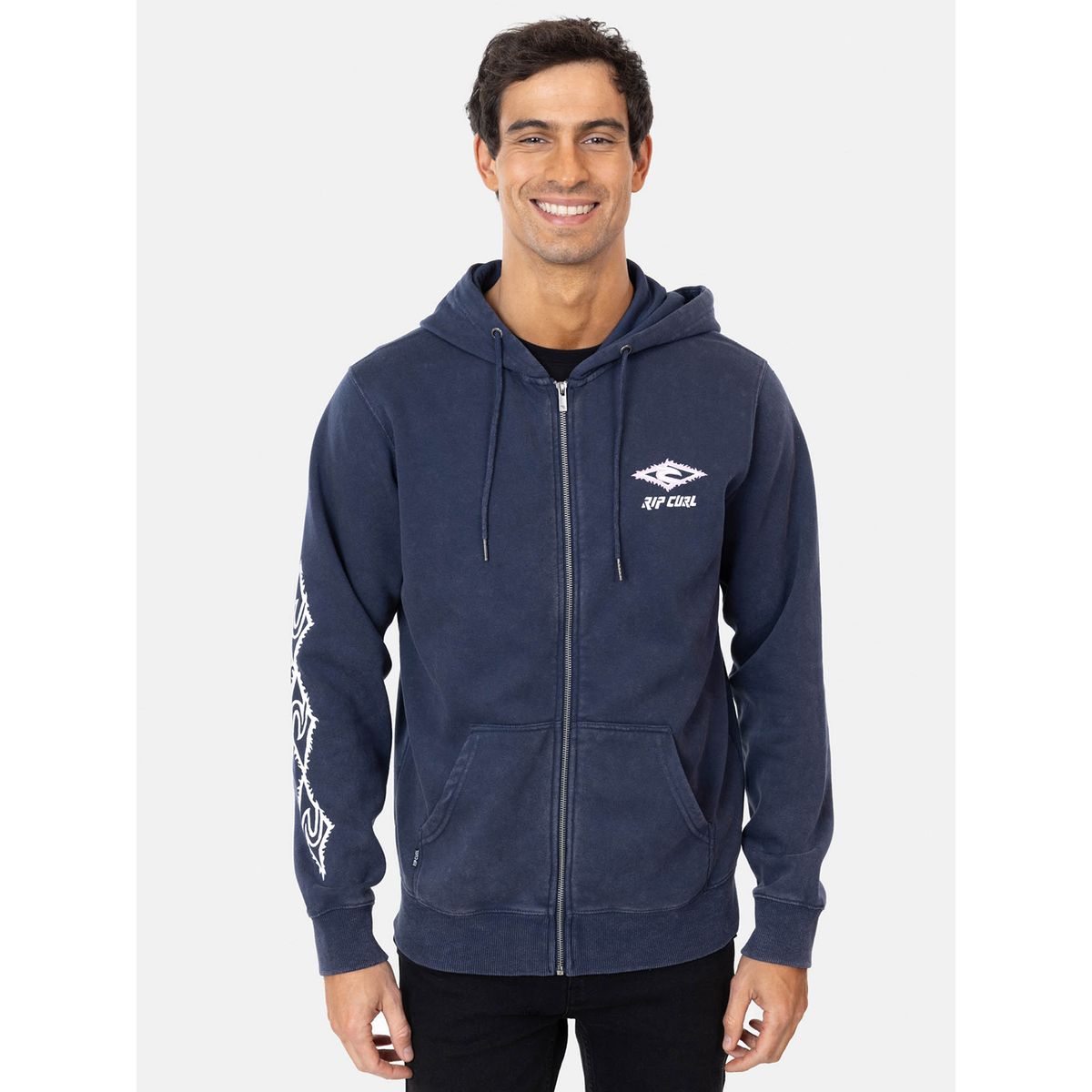 RIP CURL - Polera Fullzipper Algodón Hombre Rip Curl