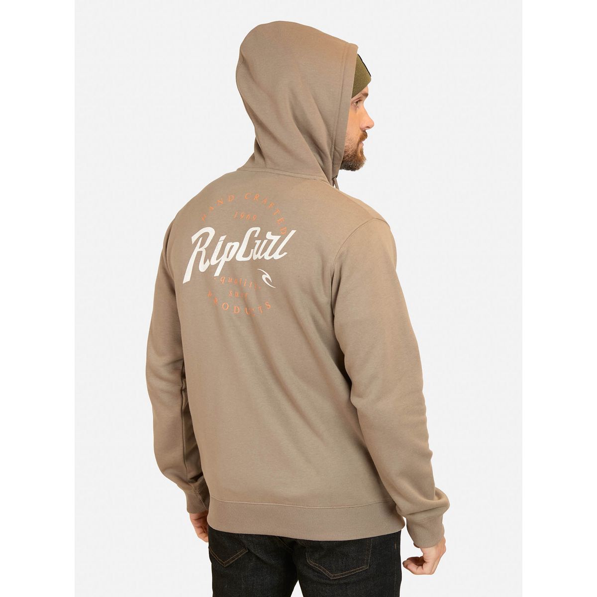 RIP CURL - Polera Fullzipper Algodón Hombre Rip Curl