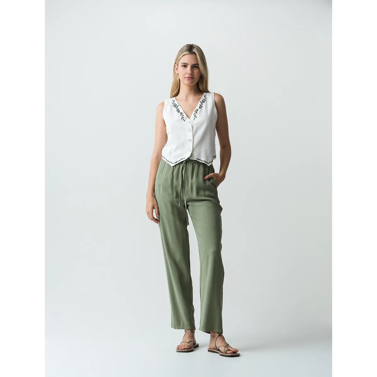 NAF NAF - Pantalón Casual Mujer Naf Naf