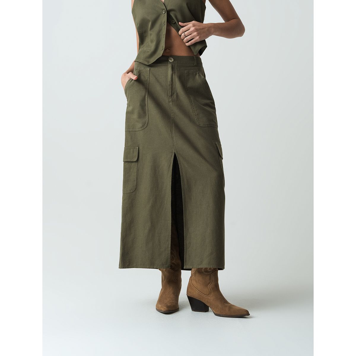 NAF NAF - Falda Larga Mujer Naf Naf