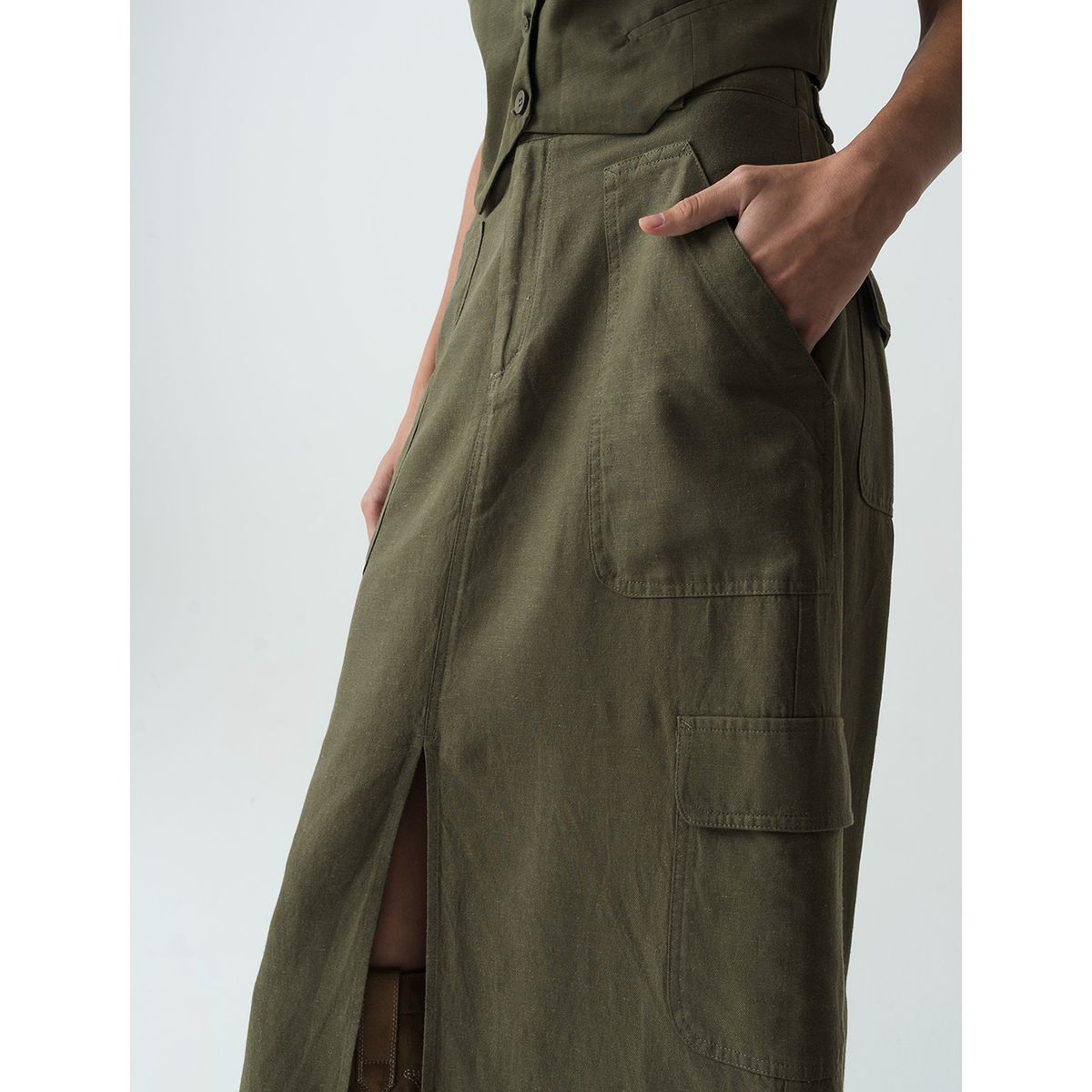 NAF NAF - Falda Larga Mujer Naf Naf