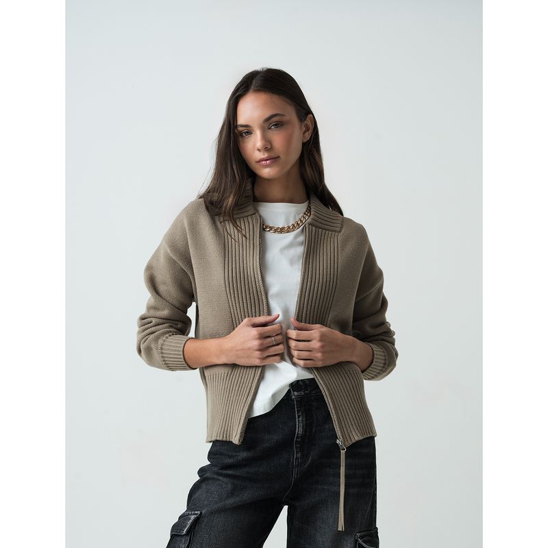 NAF NAF - Cardigan Casual Mujer Naf Naf