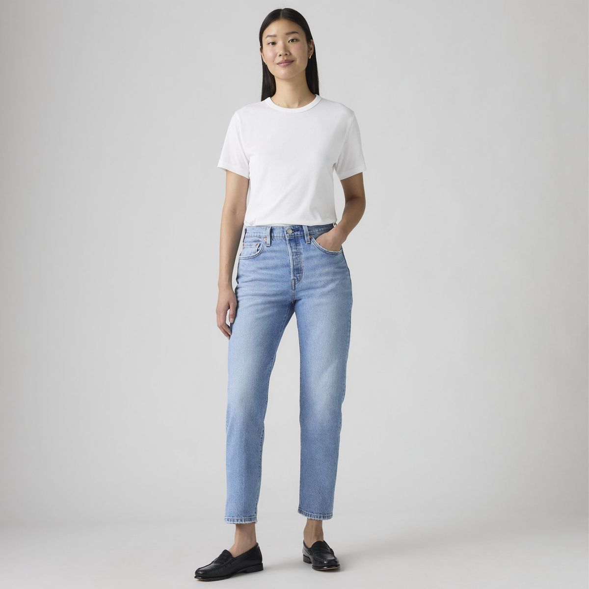 LEVIS - Jean Straight Tiro Medio Mujer Levis.