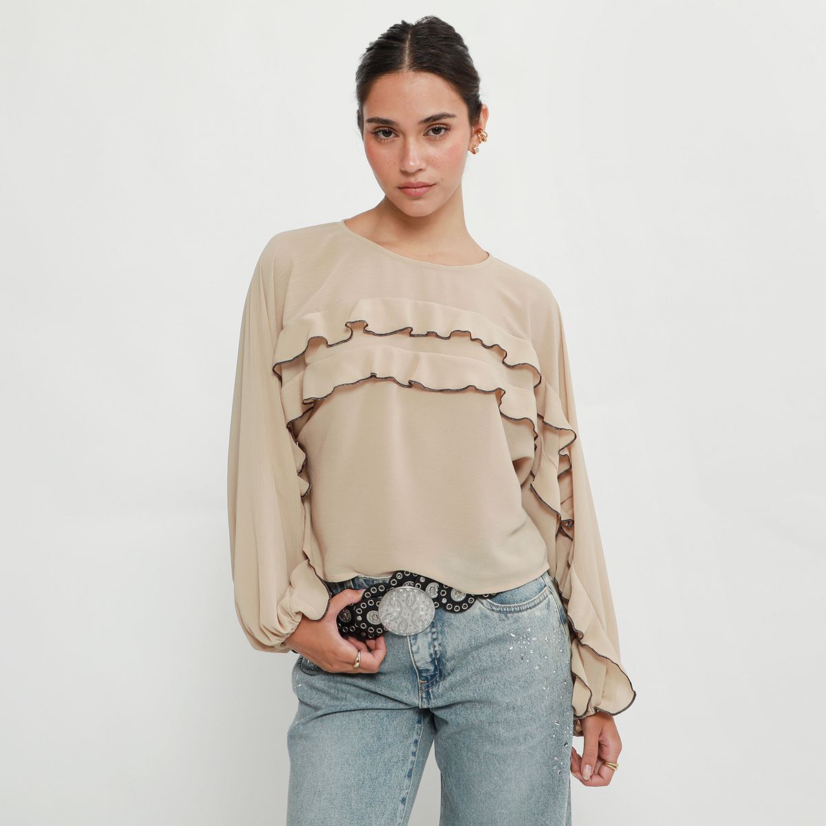 SYBILLA - Blusa Casual Mujer Sybilla