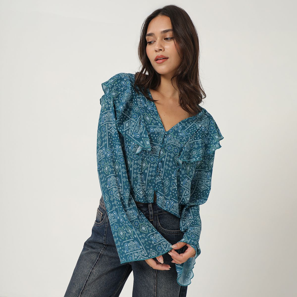 SYBILLA - Blusa Casual Mujer Sybilla