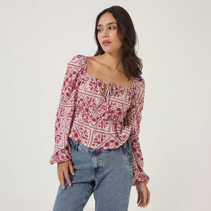 SYBILLA - Blusa Casual Mujer Sybilla