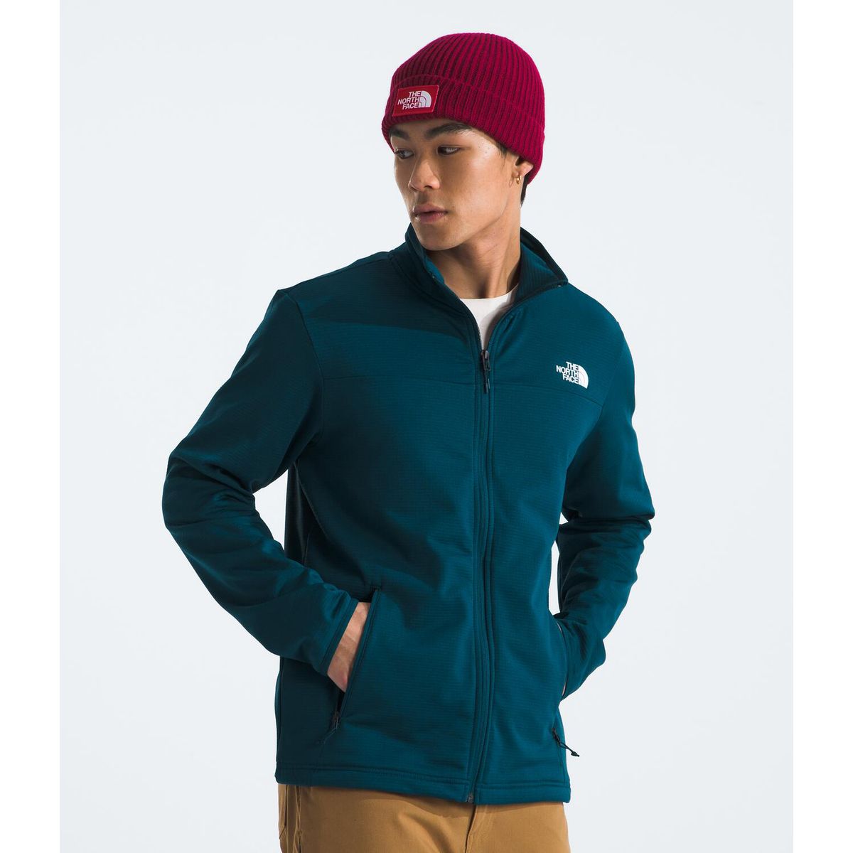 THE NORTH FACE - Polar Cedar Trail Grid Fleece Full Zip Hombre