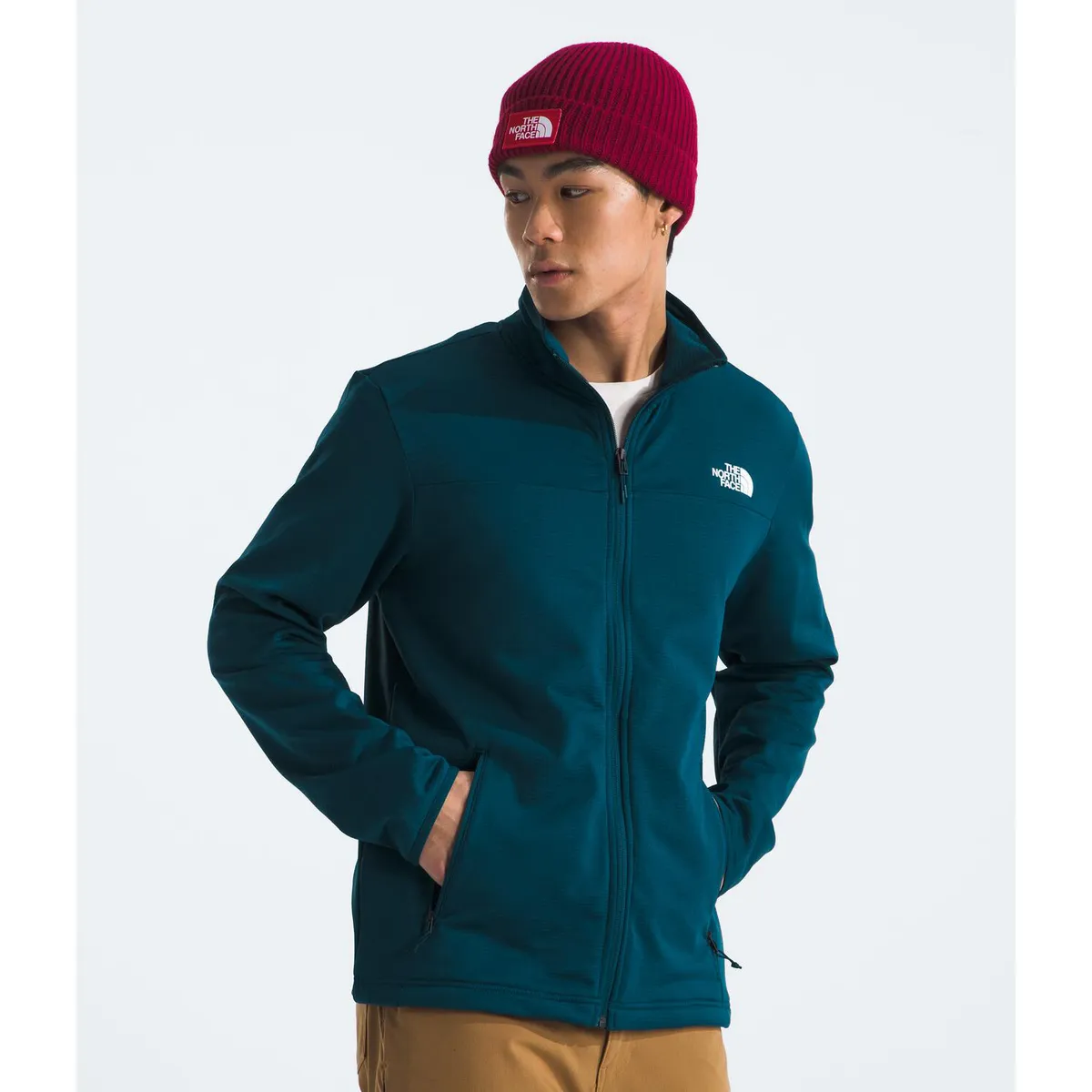 THE NORTH FACE - Polar Cedar Trail Grid Fleece Full Zip Hombre