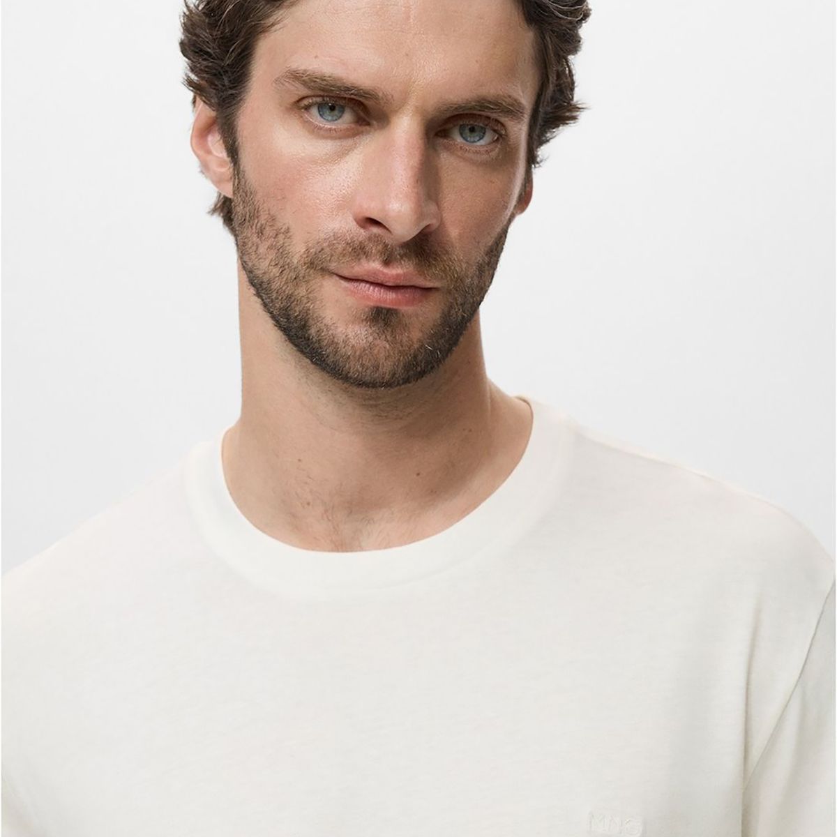 MANGO - Polo Casual Regular Algodón Hombre Man