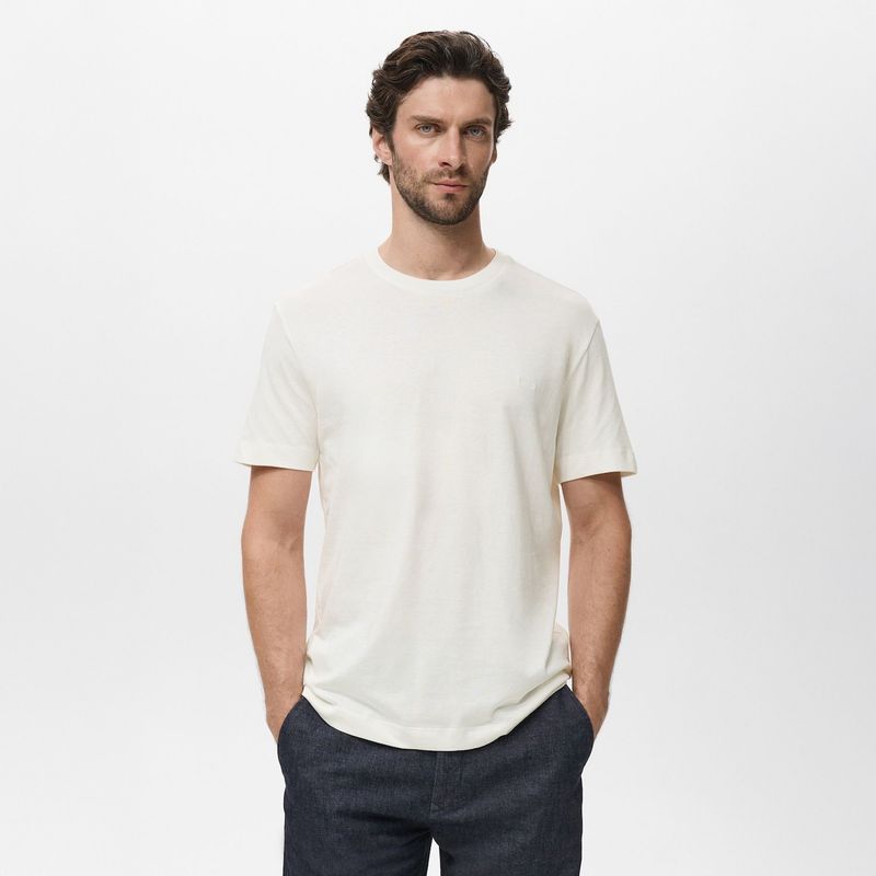 MANGO - Polo Casual Regular Algodón Hombre Man