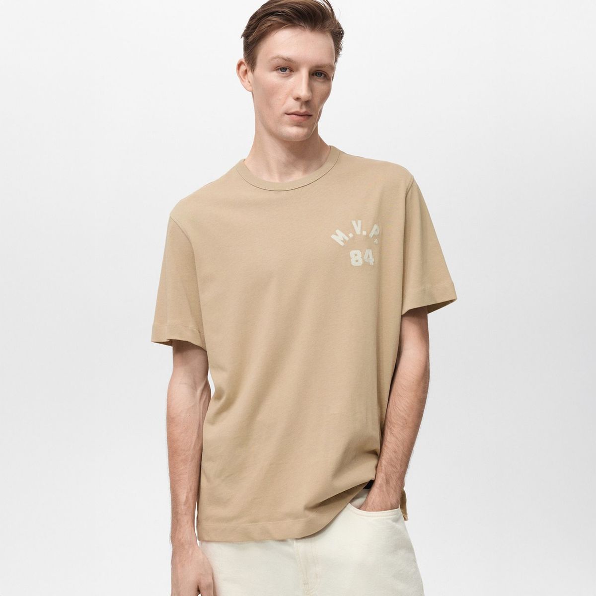 MANGO - Polo Casual Regular Algodón Hombre Man