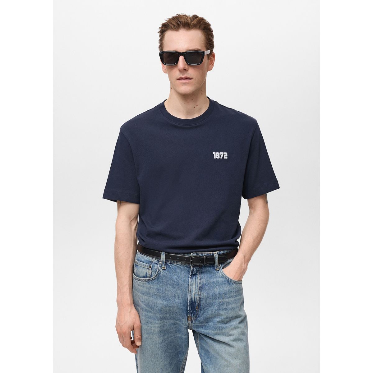 MANGO - Polo Casual Regular Algodón Hombre Man