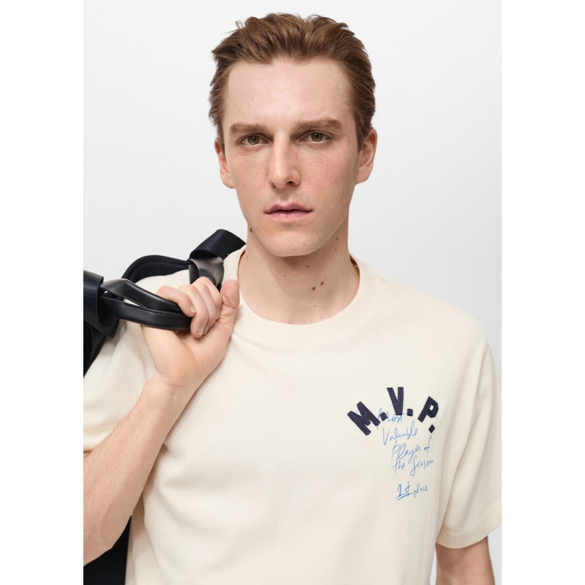 MANGO - Polo Casual Regular Algodón Hombre Man