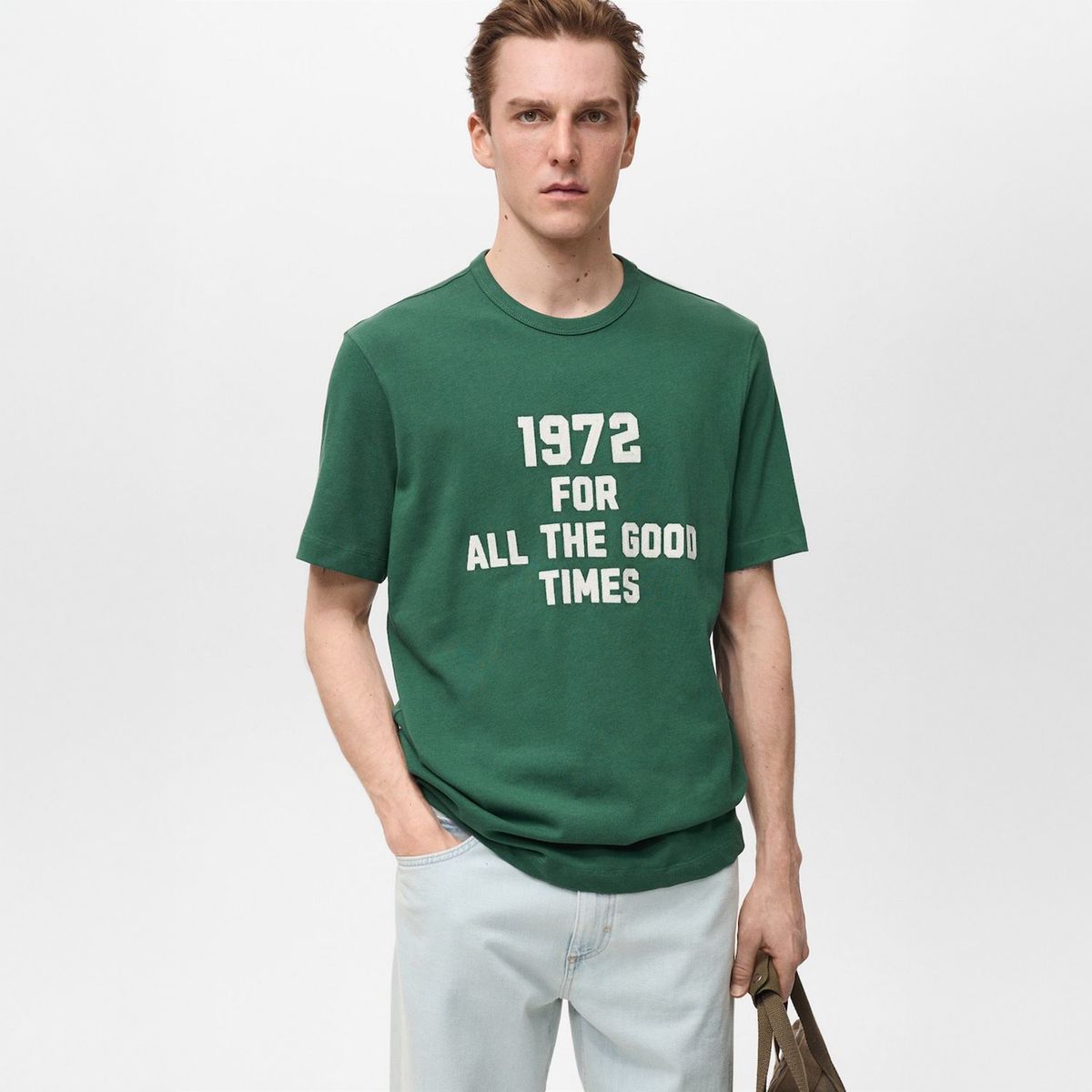 MANGO - Polo Casual Regular Algodón Hombre Man