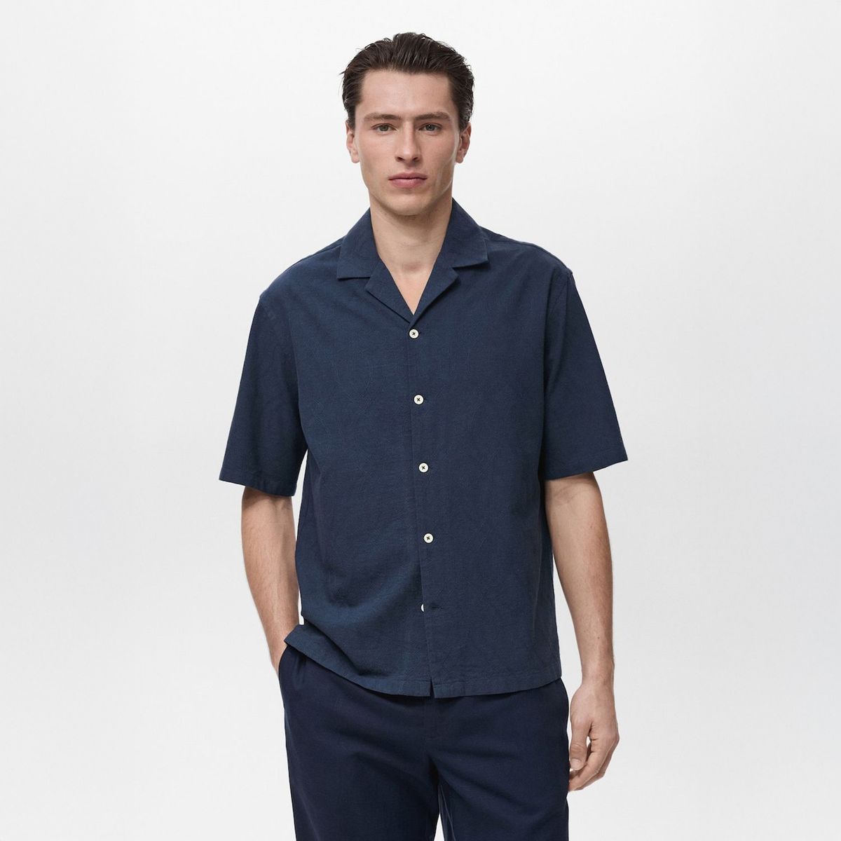 MANGO - Camisa Nau 100% Algodón Hombre Man