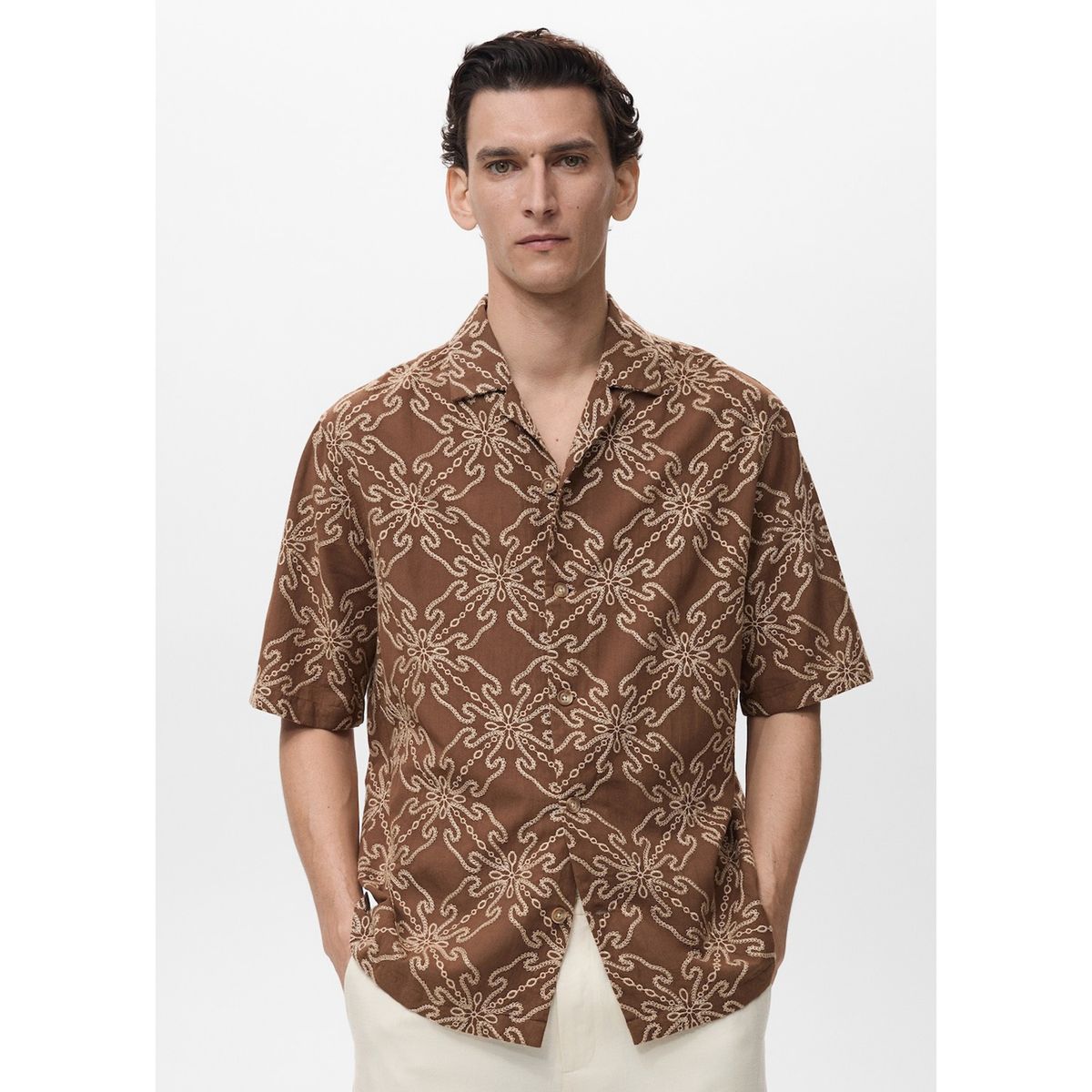 MANGO - Camisa Saona Casual Hombre Man