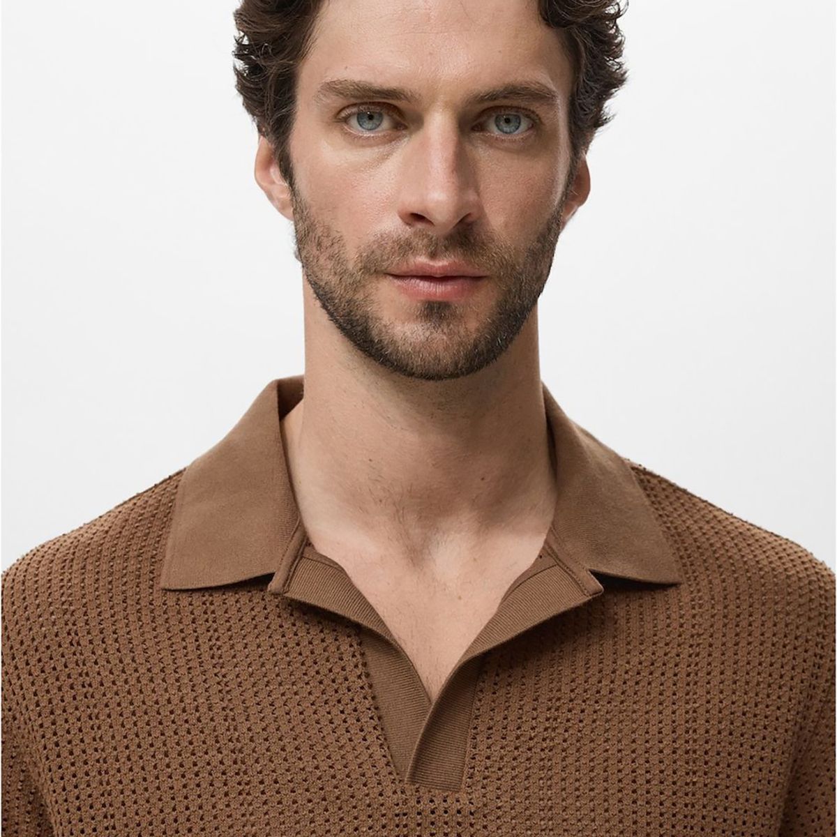 MANGO - Polo Casual Regular Algodón Hombre Man