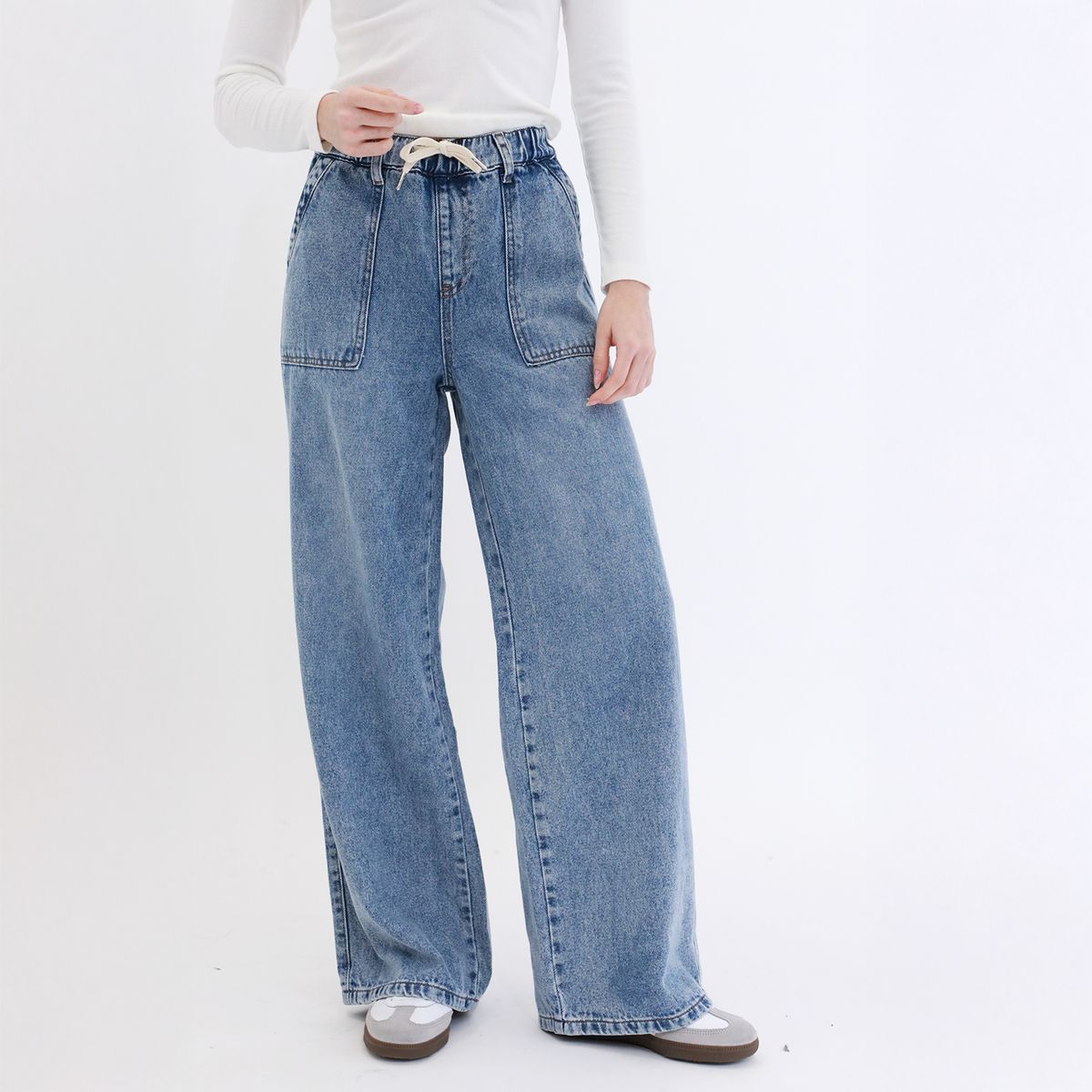DOO AUSTRALIA - Pantalón Wide Leg Tiro Alto Mujer Doo Australia