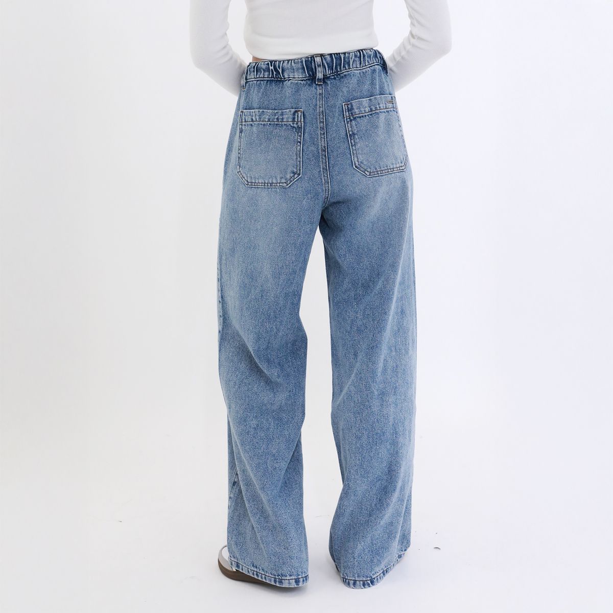 DOO AUSTRALIA - Pantalón Wide Leg Tiro Alto Mujer Doo Australia