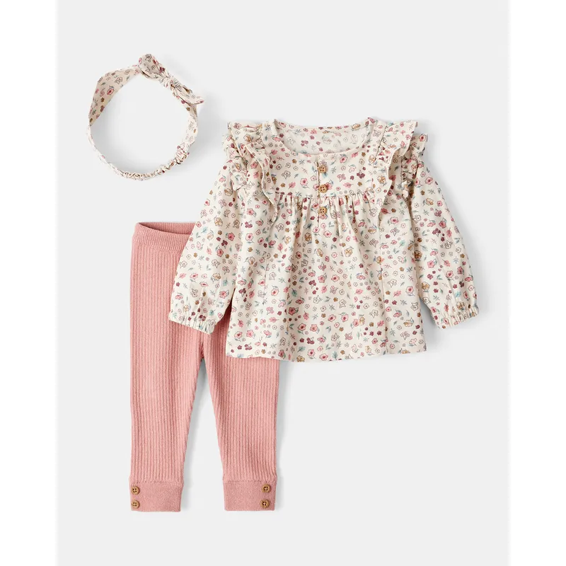 CARTER'S - Conjunto Bebé Niña 3 Piezas Carters