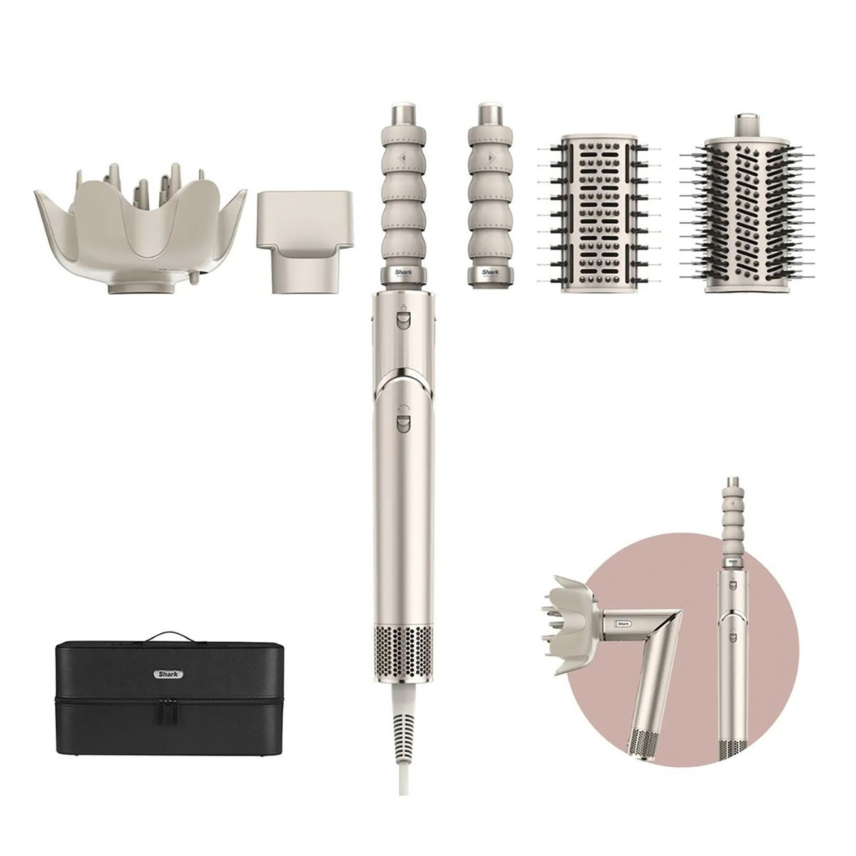 SHARK - Secador Flexstyle 5 En 1 Silver 