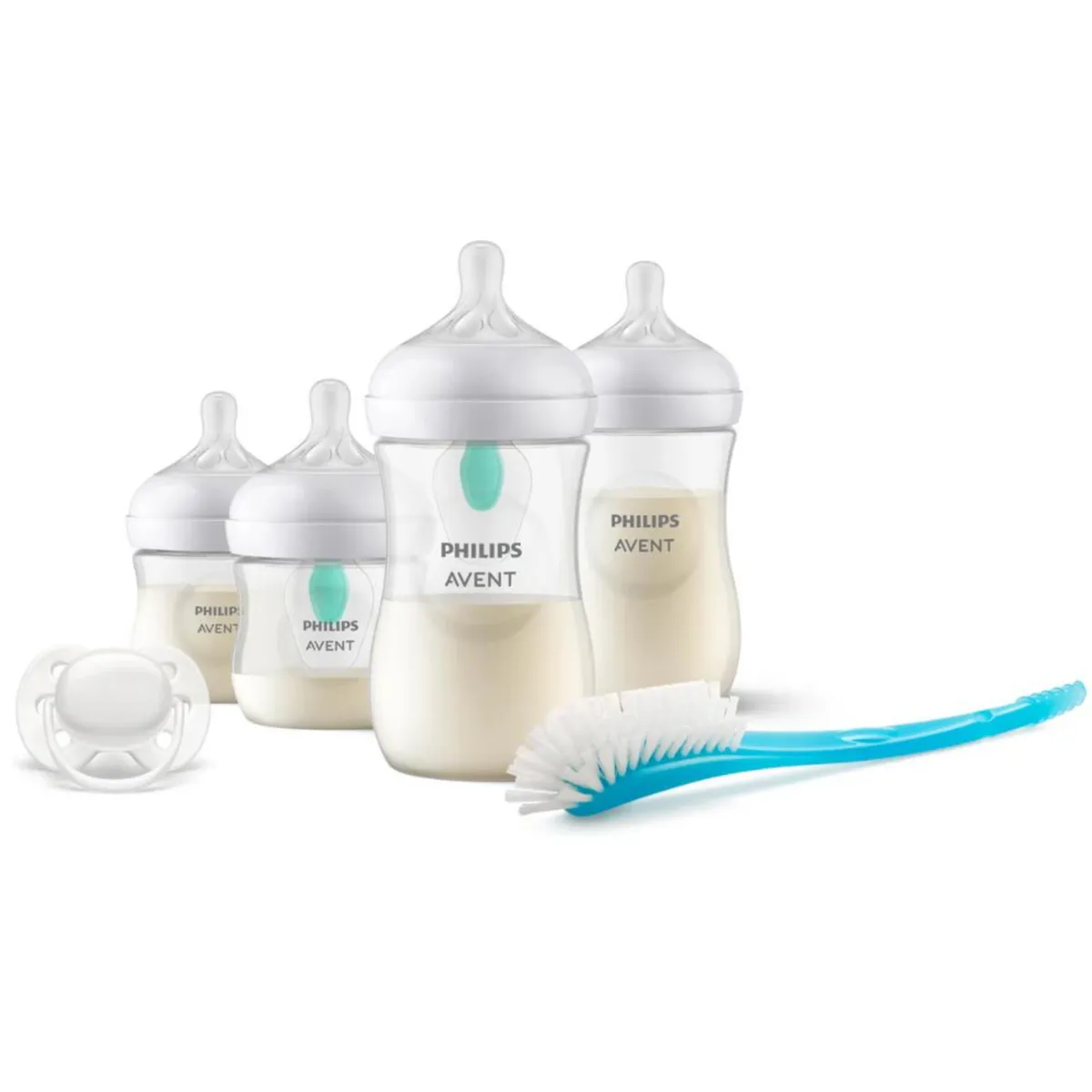 PHILIPS AVENT - Set Natural 3.0 Biberon 125ml + Biberon 260ml + Afv125ml + Afv260ml + Cepillo + Chupón