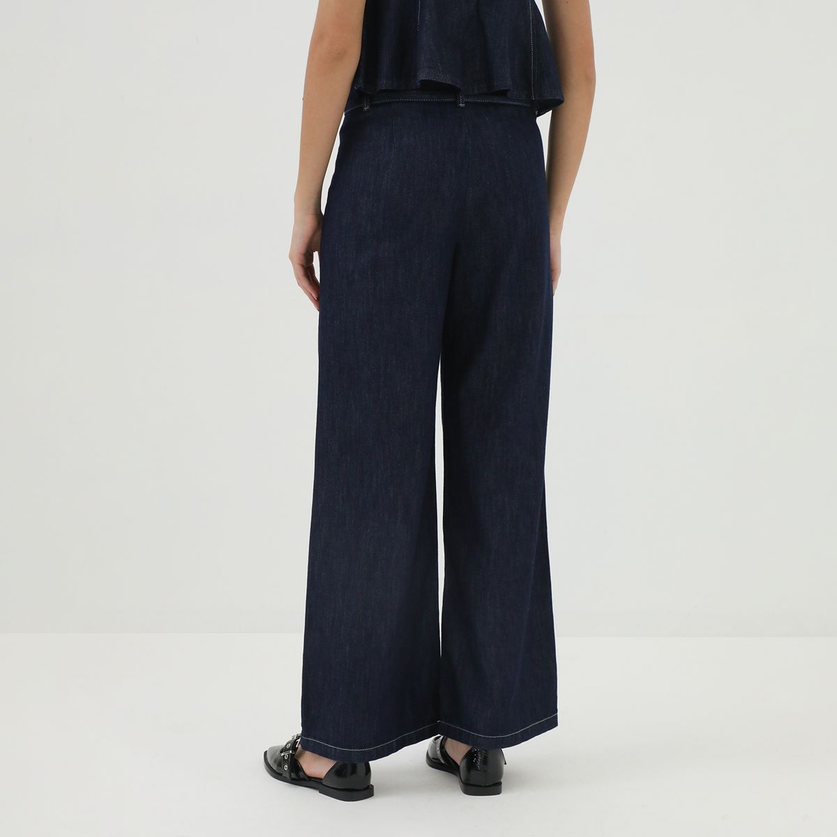 SYBILLA - Jean Wide Leg Tiro Alto Mujer Sybilla