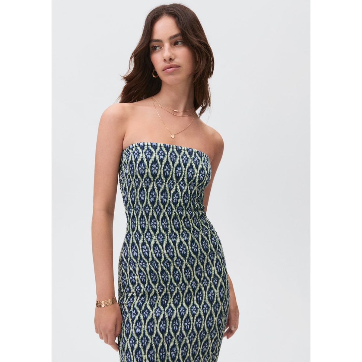 MANGO TEEN - Vestido Largo Mujer Mango Teen