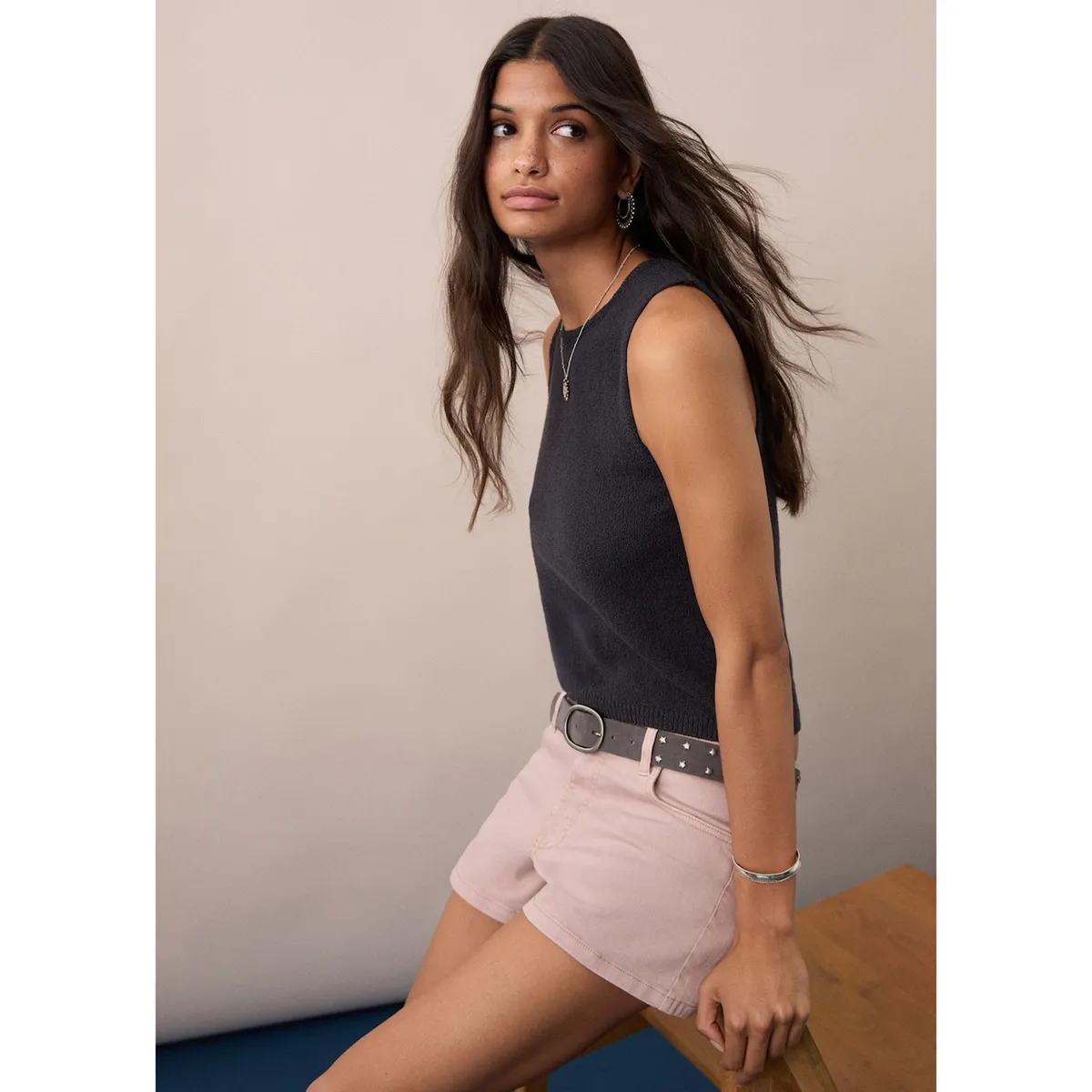 MANGO TEEN - Short Tiro Bajo Mujer Mango Teen