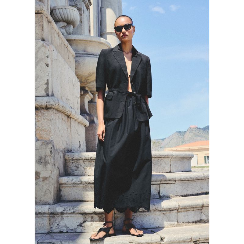 MANGO - Falda Larga Mujer Mango