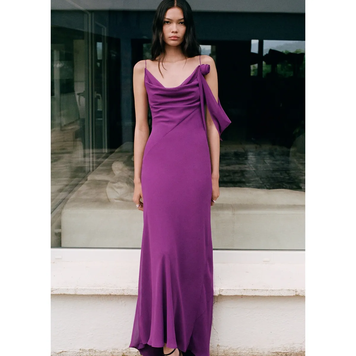 MANGO - Vestido Largo Mujer Mango