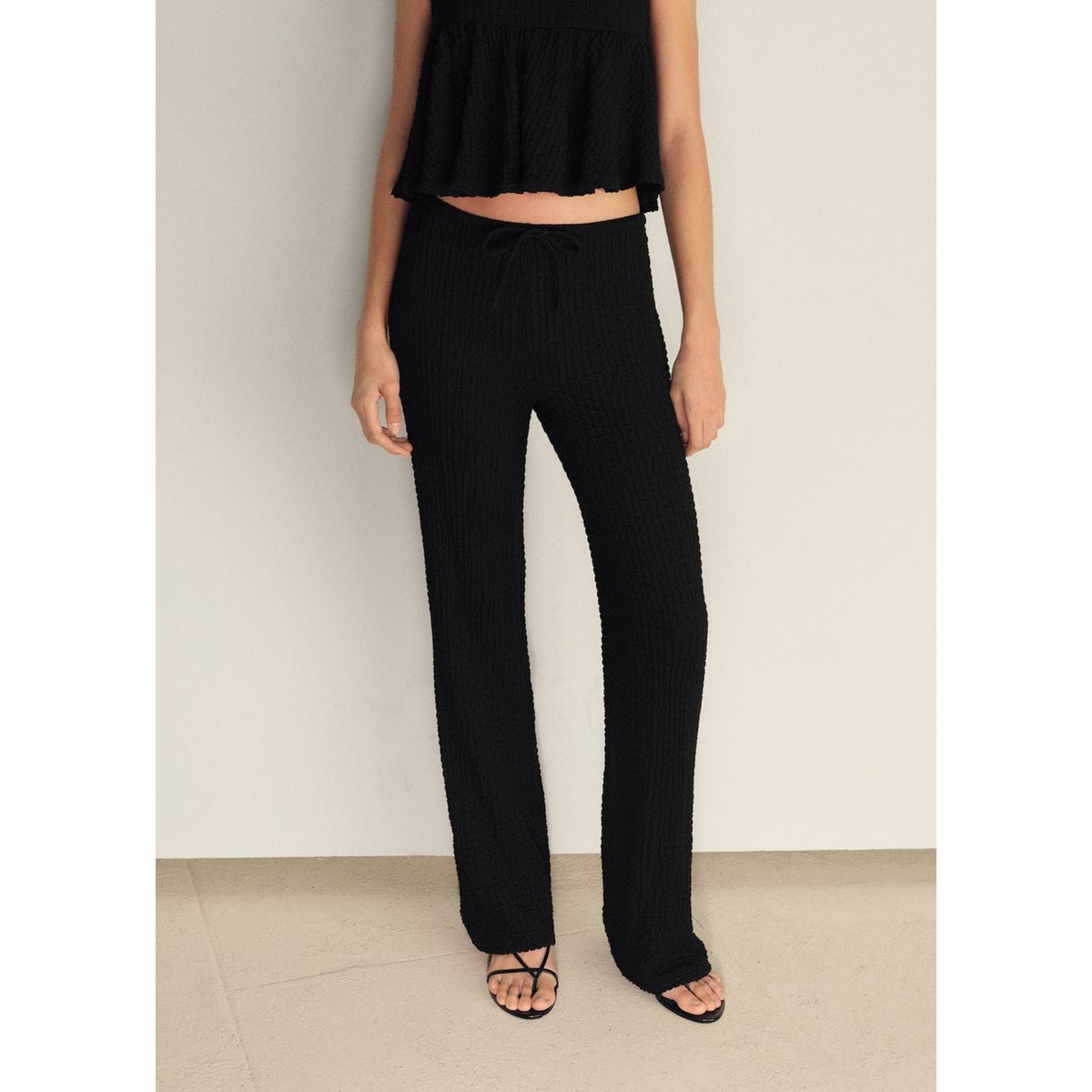 MANGO - Pantalón Recto Mujer Mango