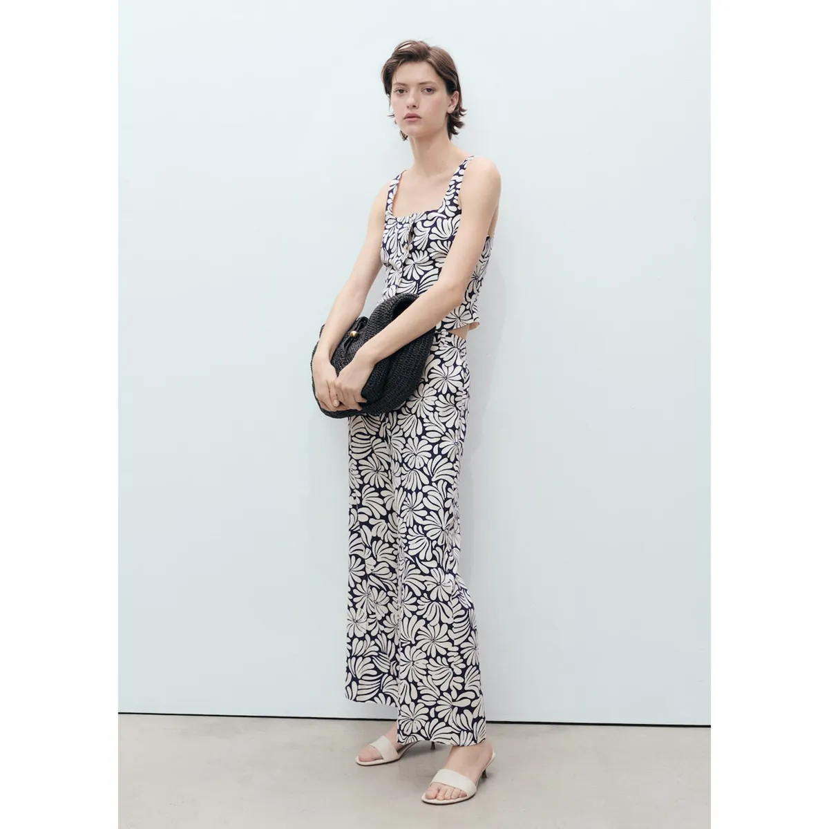 MANGO - Pantalón Recto Mujer Mango