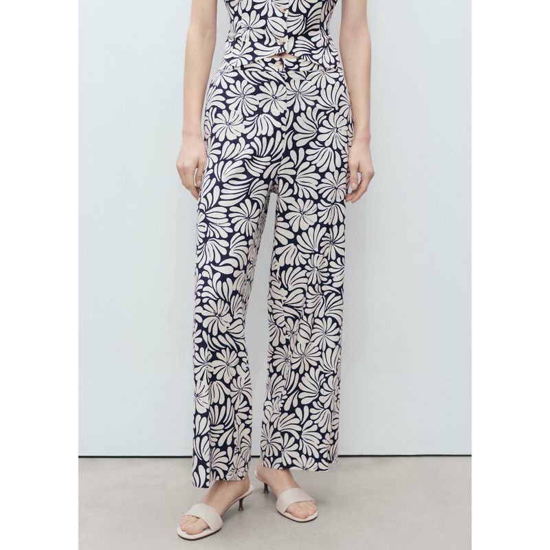 MANGO - Pantalón Recto Mujer Mango