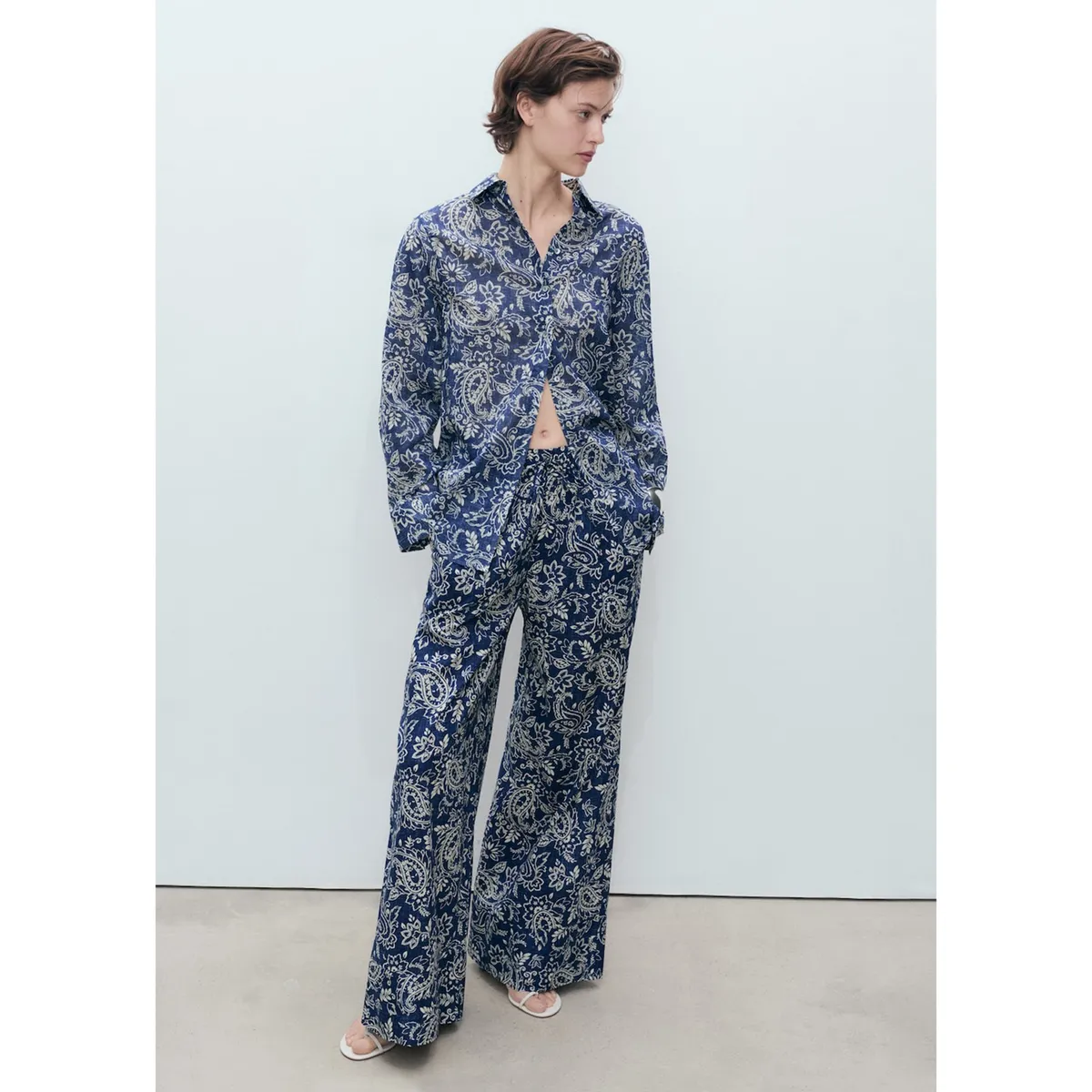 MANGO - Blusa 100% Algodón Mujer Mango