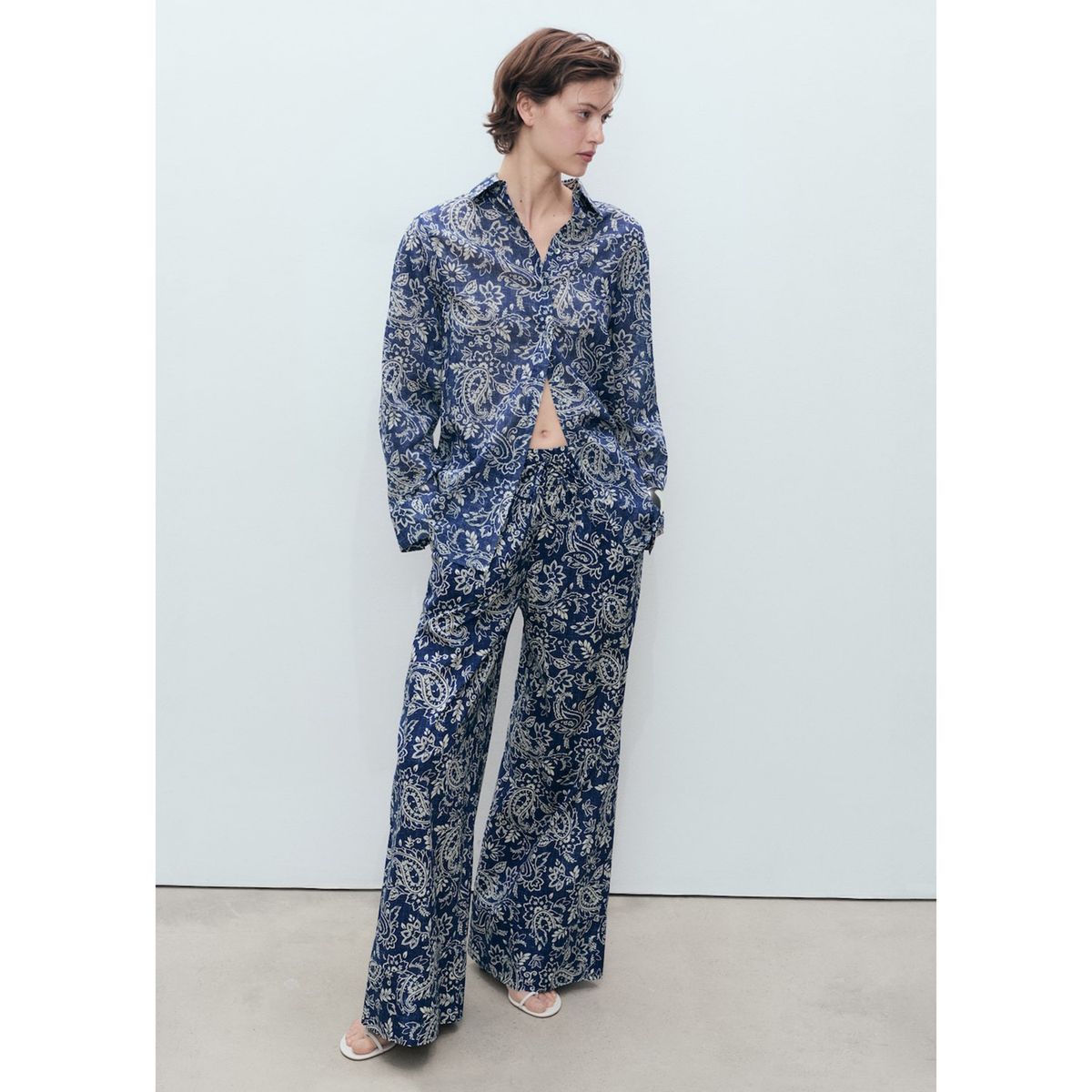 MANGO - Blusa 100% Algodón Mujer Mango