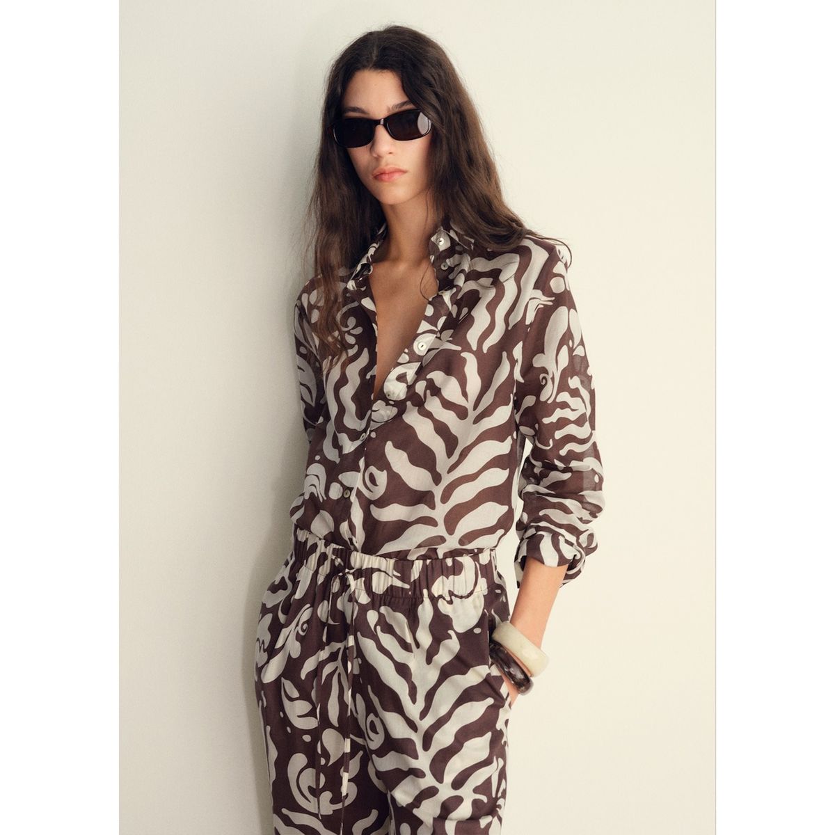 MANGO - Blusa 100% Algodón Mujer Mango