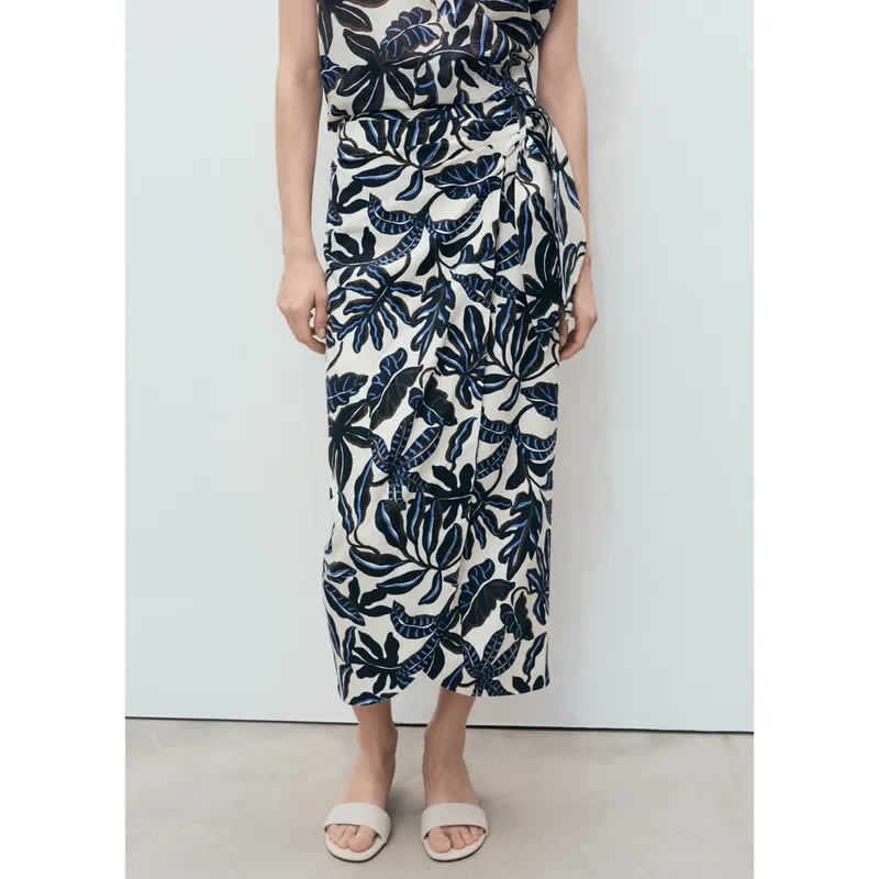 MANGO - Falda Larga Mujer Mango