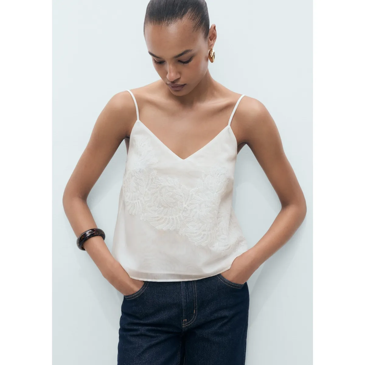 MANGO - Top Casual Mujer Mango