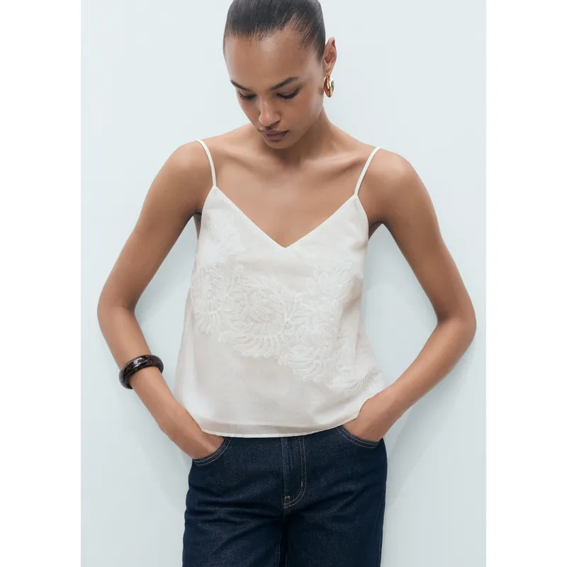 MANGO - Top Casual Mujer Mango