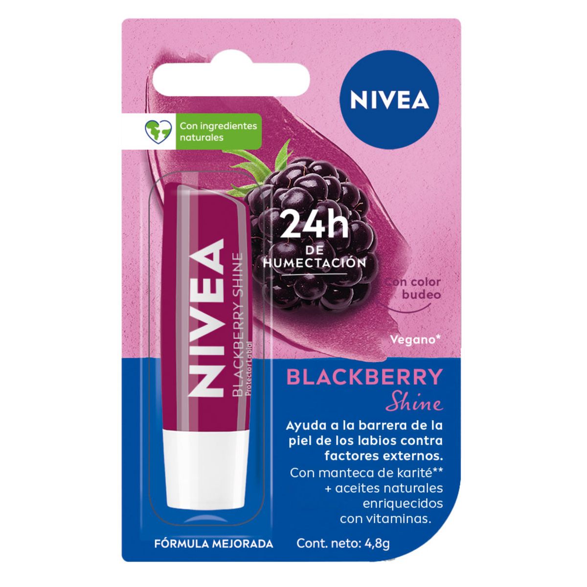NIVEA - Nivea Lip Care Blackberry Shine 5.5ml