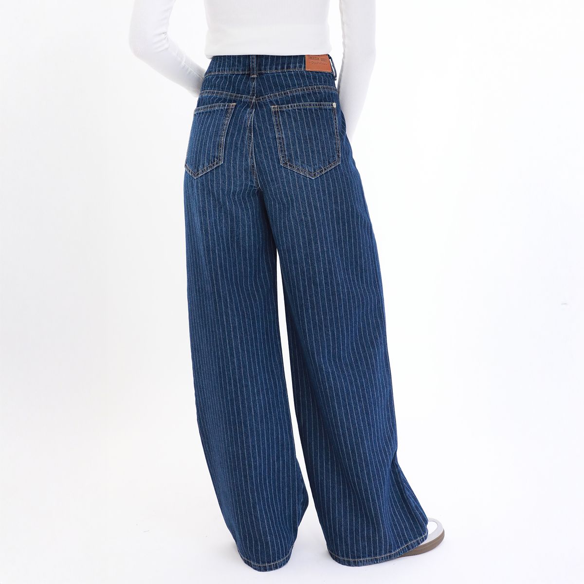 AMERICAN ABBEY - Jean Wide Leg Tiro Alto Mujer American Abbey