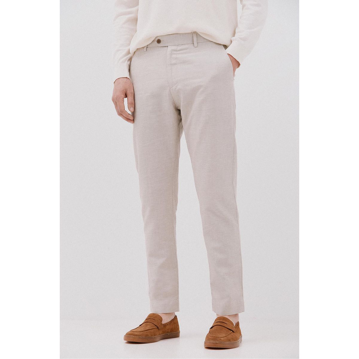 CORTEFIEL - Pantaló Algodón Casual Hombre Cortefiel